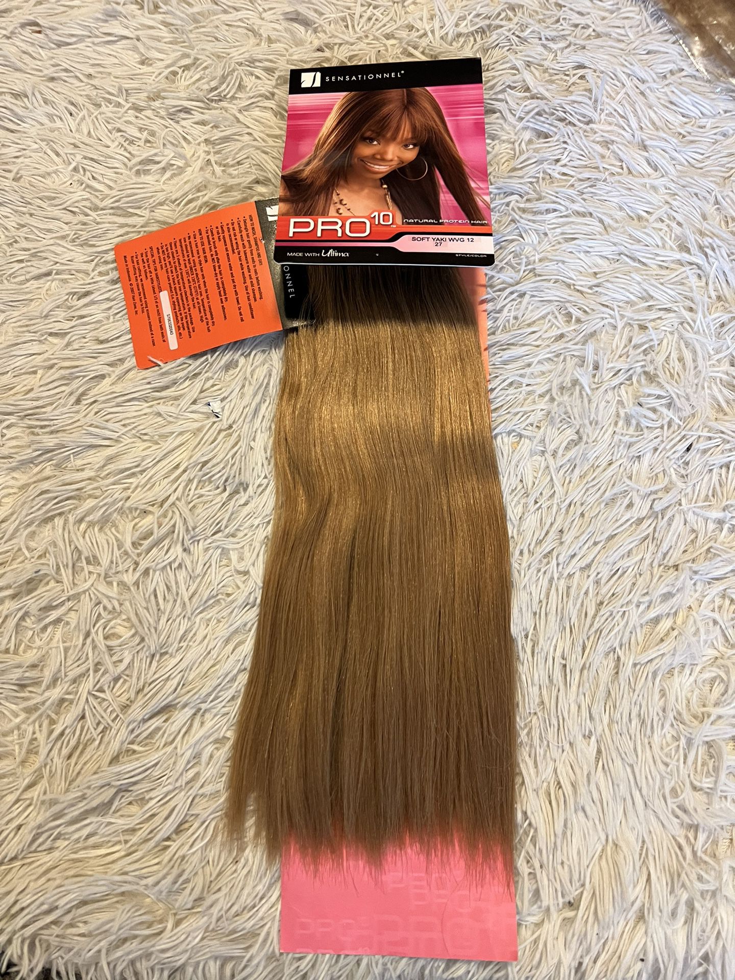 Sensationnel Pro soft Yaki 12” natural protein synthetic Hair.