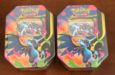 Pokemon TCG Mega Charizard X ex Tin 4 Booster Packs & Charizard Promo