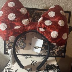DISNEY PARKS EXCLUSIVE GIANT MINNIE MOUSE HEADBAND $20‼️price Is Firm ‼️⚠️👀read Full Description👀⚠️