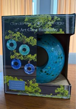Glass Bird Feeder Brand New