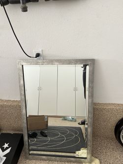Beveled Edge framed Mirror With mount