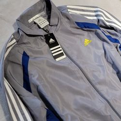 New Adidas Windbreaker Jacket Size M Medium Men's