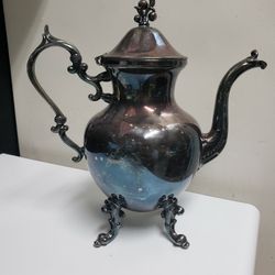 Birmingham Copper Silverplate Tea Kettle 