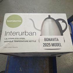 Bonavita - 1L Electric Kettle - Stainless Steel