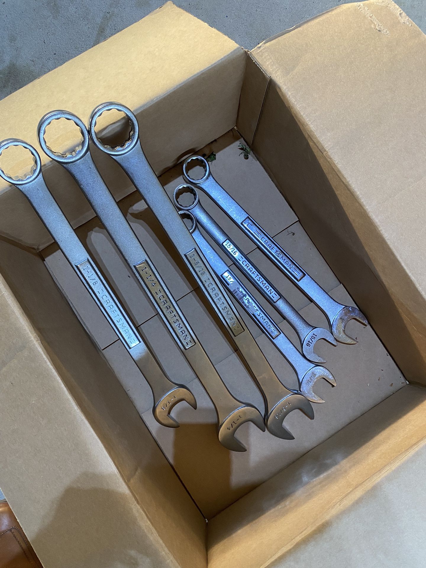 6 Big Wrenches Craftsman Brand