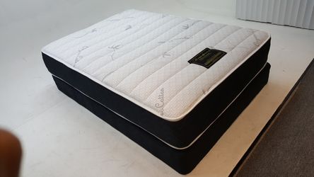Double Sided Pillow Mattress and Boxspring