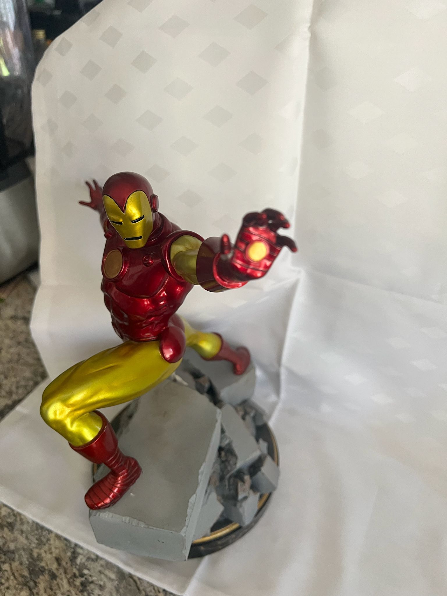 Marvel Premier Collection Classic Iron Man Resin Statue, Red-and-gold