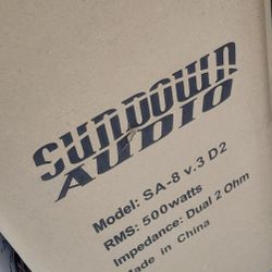 New Sundown SA8 8" Subwoofer 