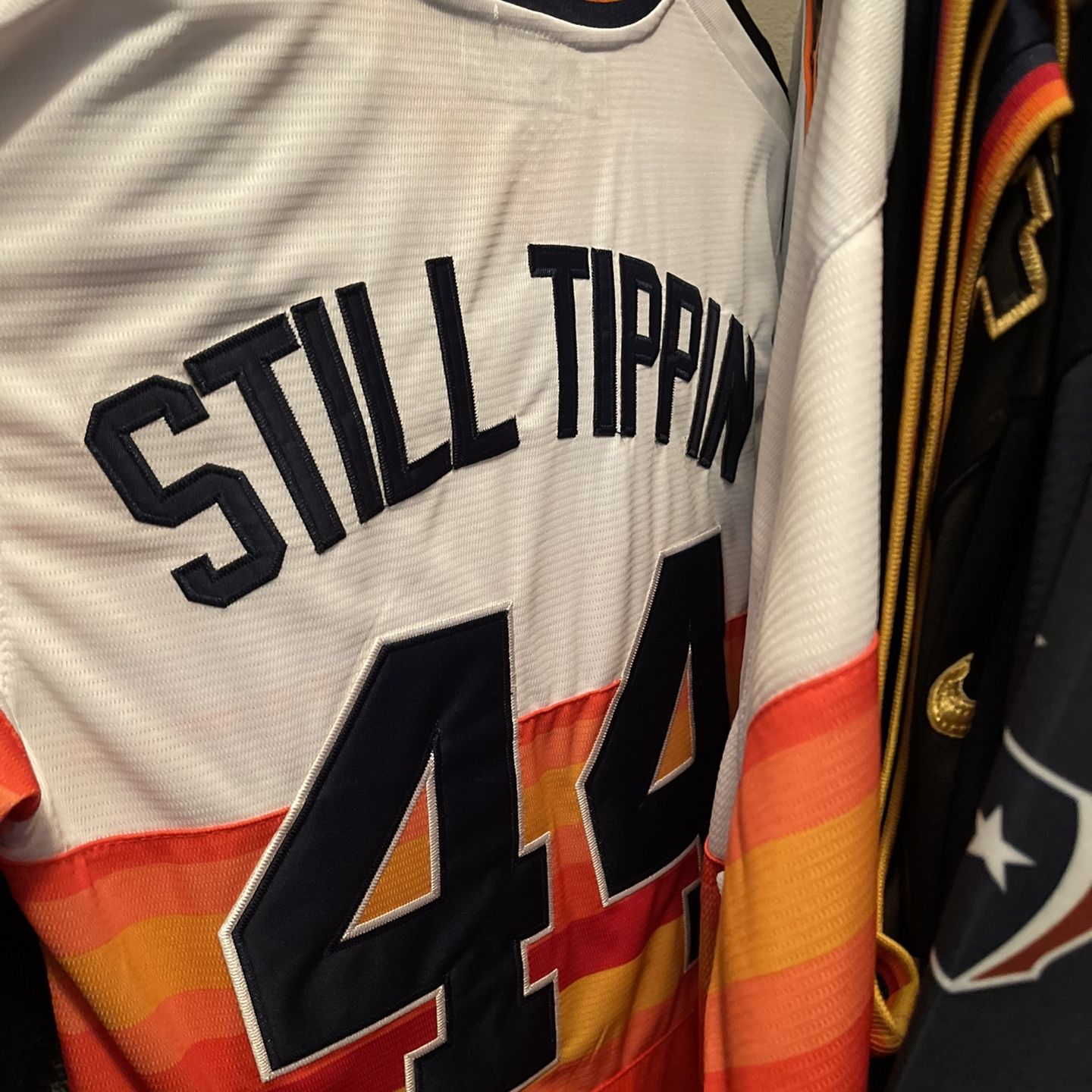 Custom Still Tippin June 27th Besomeone Astros And Texans Jerseys for Sale  in Spring, TX - OfferUp