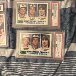 Cal Ripken Rookie Topps 21 PSA 7 And 8