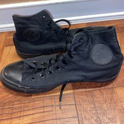 Converse Chuck Taylor All Star High Top All Black -Men’s 10 women’s 12 