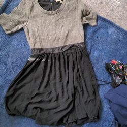 Little Grey And Black Dress 