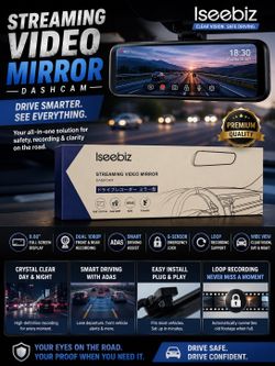 STREAMING VIDEO MIRROR -DASHCAM —