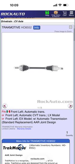 2016 honda civic parts