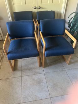 Fabric padded office or home chairs