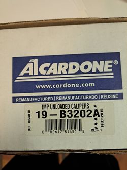 Cardone 19-B3202A Remanufactured Unloaded Disc Brake Caliper With Bracket