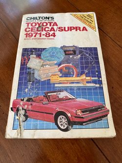 Chilton Repair Guide for Toyota Celica / Supra