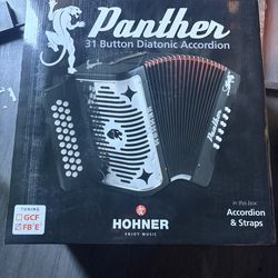 Hohner Panther II Diatonic Accordion - Key of FBbEb Accordion