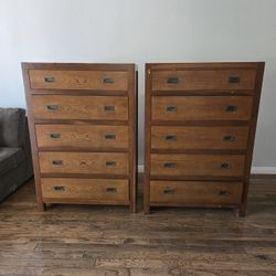 Two 5 drawer Dressers