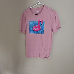 Pink Flamingo Pool Shirt 