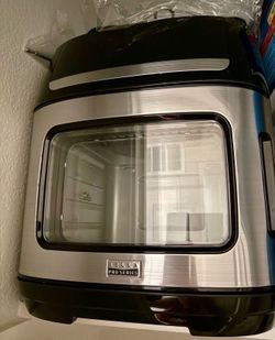 BELLA PRO SERIES XL 12.6-qt. Touchscreen Air Fryer Oven + Rotisserie (Stainless Steel)