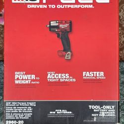 Milwaukee
M18 FUEL GEN-2 18V Lithium-Ion Mid Torque Brushless Cordless 3/8 in. Impact Wrench with Friction Ring (Tool-Only)