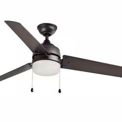 Home Decorators Collection
Carrington 60 in. Indoor/Outdoor Ceiling Fan with LED Dome Light Kit, Natural Iron with Black Blades
$70EACH CEILING FAN 
t