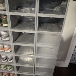 20 used container store shoe boxes