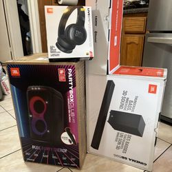 JBL | SUPER BUNDLE | ~ JBL Partybox Live 120 ~ JBL Live 675NC ~ JBL Cinema SB595