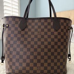 Louis Vuitton Neverfull Tote MM Brown Canvas Monogram