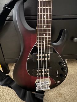Sterling by Music Man StingRay Ray5 HH Limited edition- Ruby Red burst Satin
