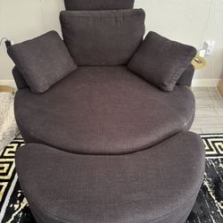 Oversized Living Room Accent Barrel Chair - NEW