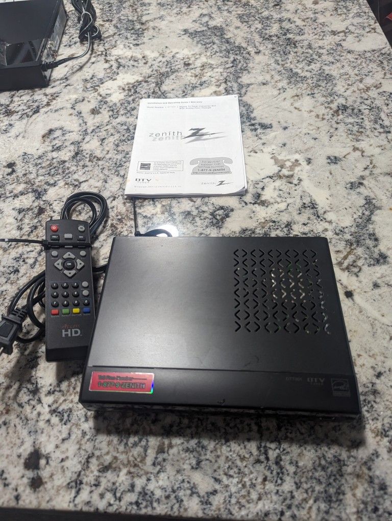 ZENITH DIGITAL TV CONVERTER BOX