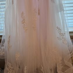 Long Sleeve Wedding Dresses for Bride 2022 Lace Appliques Tulle Wedding Gowns for Women