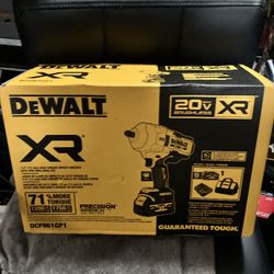 Dewalt 20v High Torque Impact Wrench 1/2 Brushless XR Brand New Tool Only