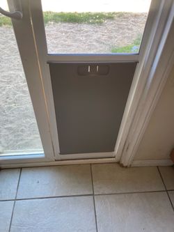 Doggy door for L/ XL dogs, for sliding glass doors