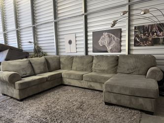 Silver Large Gray Sectional