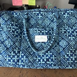 Vera Bradley Blue Weekender Duffle