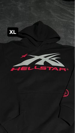 Hellstar Black Graphic Hoodie Size XL