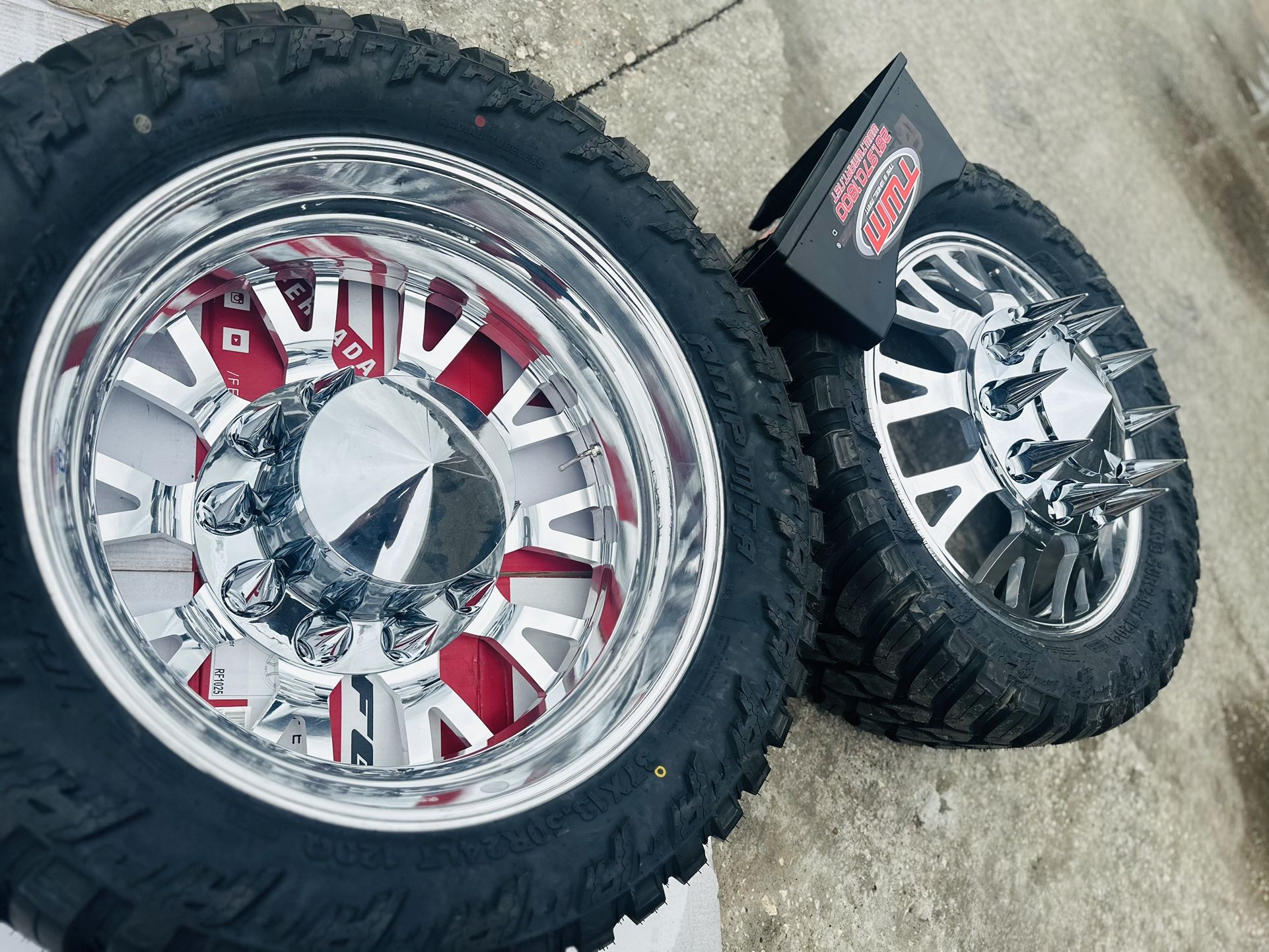Custom Cut Dually Wheels 22” 24” In Stock Offer 120 Days Option