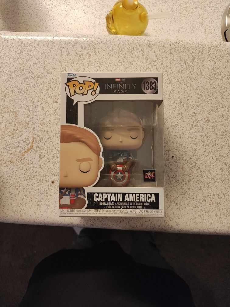 Upper Deck  Captain America Funko Pop Redemption