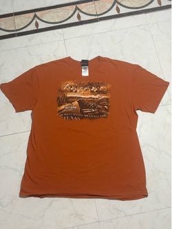 Harley Davison Texas El Paso graphic T-shirt orange XL vintage
