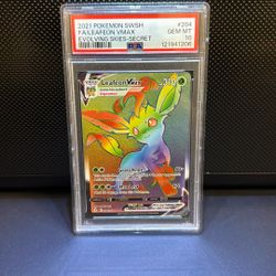 PSA 10 Pokemon Leafeon VMAX Evolving Skies SR