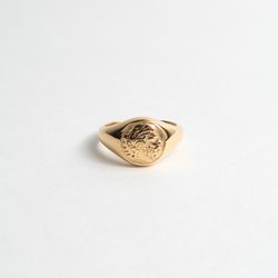 Greek God Gold Ring