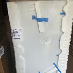 Large Whirlpool Refrigerator White. Also Large Whirlpool Stackable Washer Dry