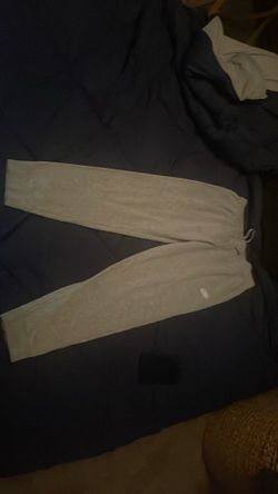 Grey Nike sweatpants
