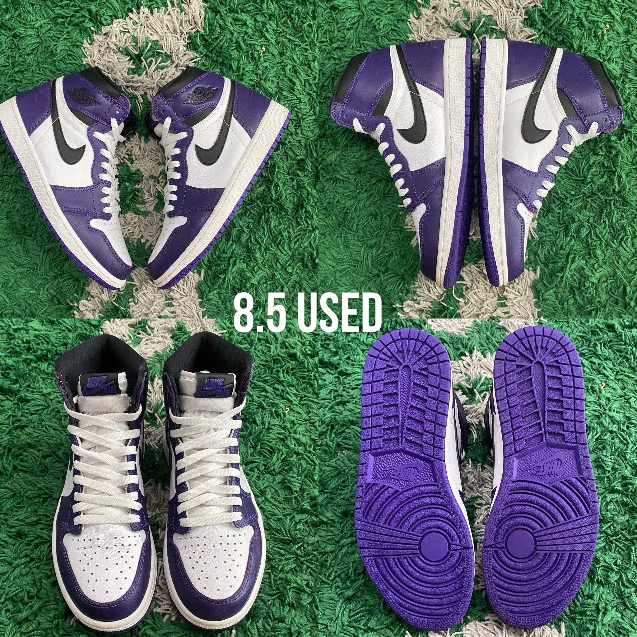 Air Jordan 1 High Court Purple 2.0 Size 8.5