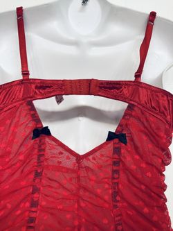 Victoria's Secret Sexy Little Things Garter Corset Teddy Lingerie Hearts  36C Red for Sale in Alafaya, FL - OfferUp