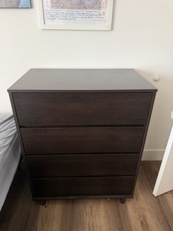 Target 4-Drawer Dresser – Dark Wood