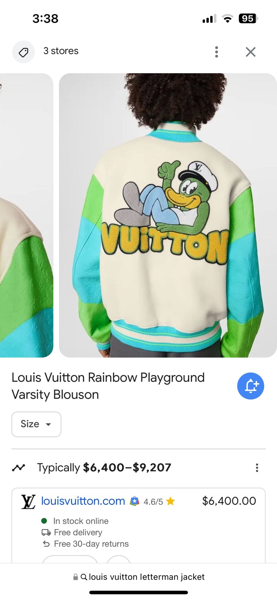 Louis Vuitton Monogram Letterman Jacket